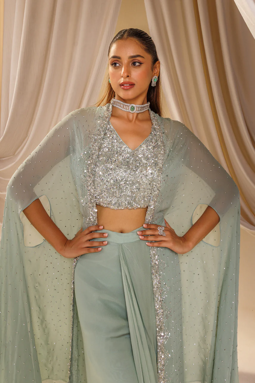 Mint Majesty-Cape Set